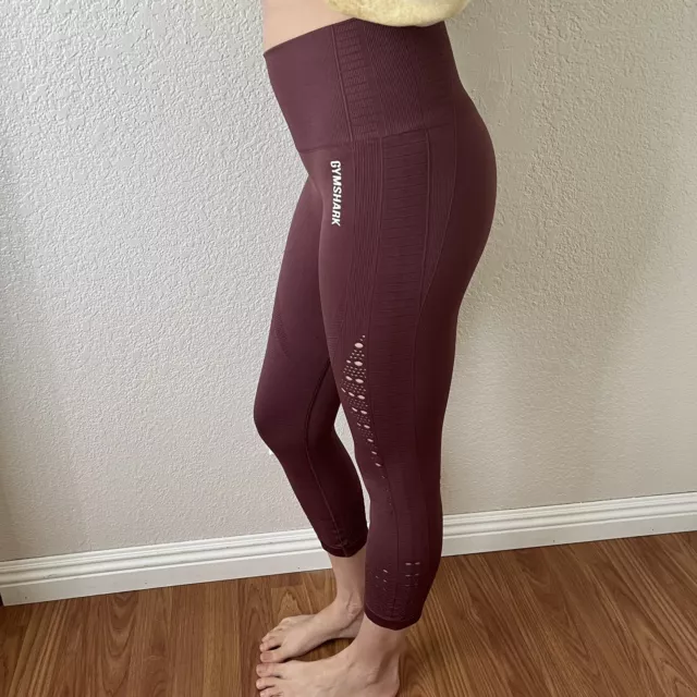 Gymshark Women's High-Waisted Energy Seamless Purple Gray Leggings Size XS