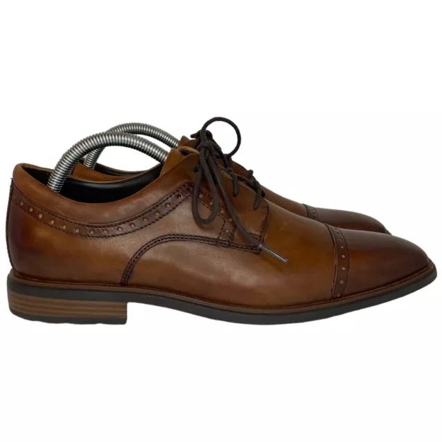 DRESSPORTS BY ROCKPORT Dress Shoes Mens Size 9.5 Brown Leather Farrow ...