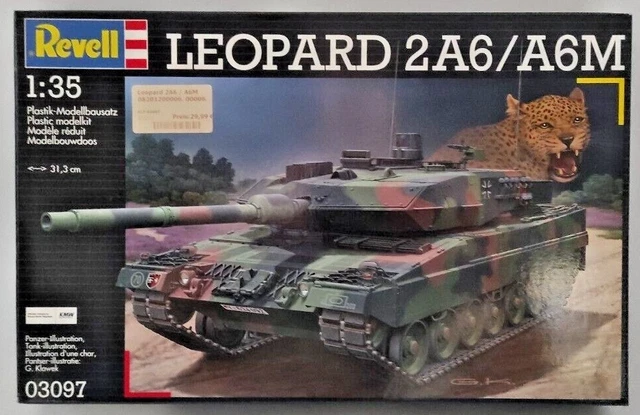 LEOPARD 2A6/A6M REVELL 03097 Maßstab 1:35 Scale 1/35 EUR 31,49 ...