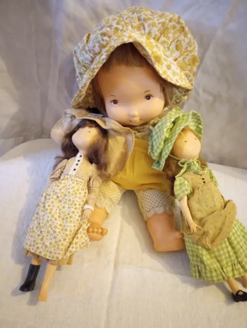 1974 10" Vinyl Holly Hobbie & Friend & 15" Baby Holly