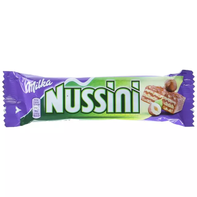 Milka Nussini Verrou Waffelschnitten Avec Schokoladenüberzug 31g
