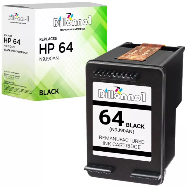 For HP 64 Black HP 64XL Replacement Ink Cartridges Envy 6200 7100 7800 Series