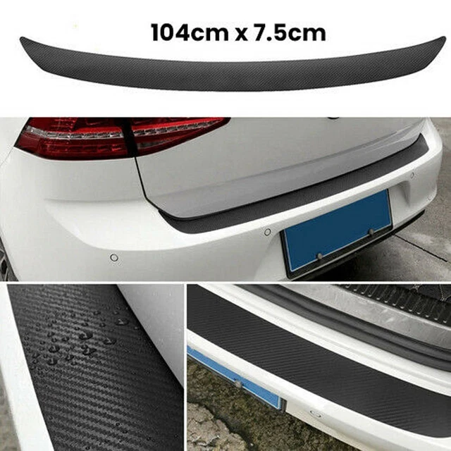 Protection Pare-Chocs Arrière Universelle Fibre De Carbone - Anti-Rayures 90 Cm Pour Voiture, SUV, Pickup