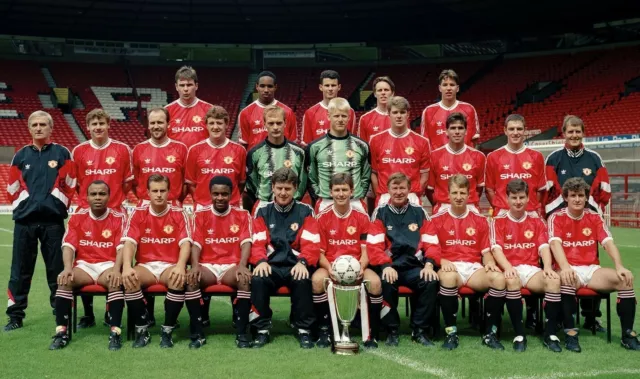 Man Utd Football Team Photo>1991-92 Season