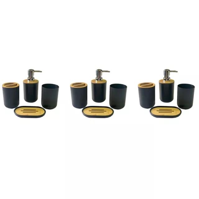 3X Juego de Accesorios de Baño Dispensador de Jabón Botella  Baño Soporte p4106