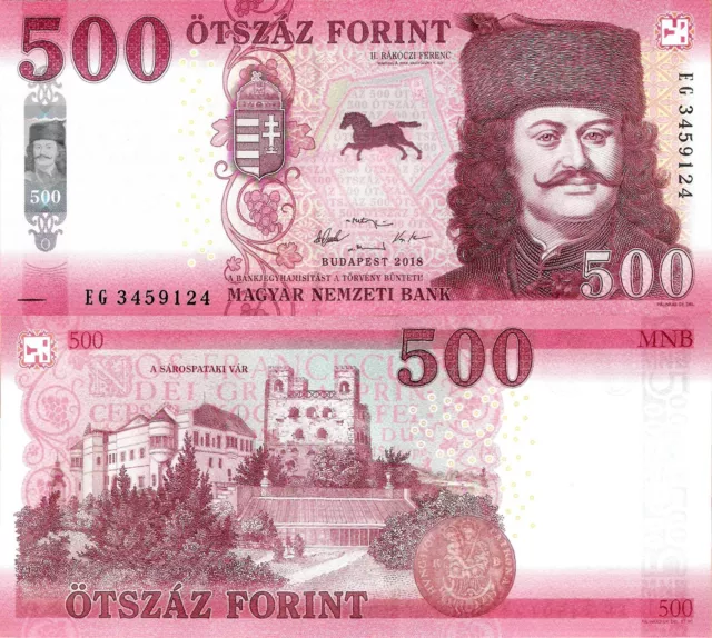 Hungary 2018 - 500 forint - Pick 202 UNC