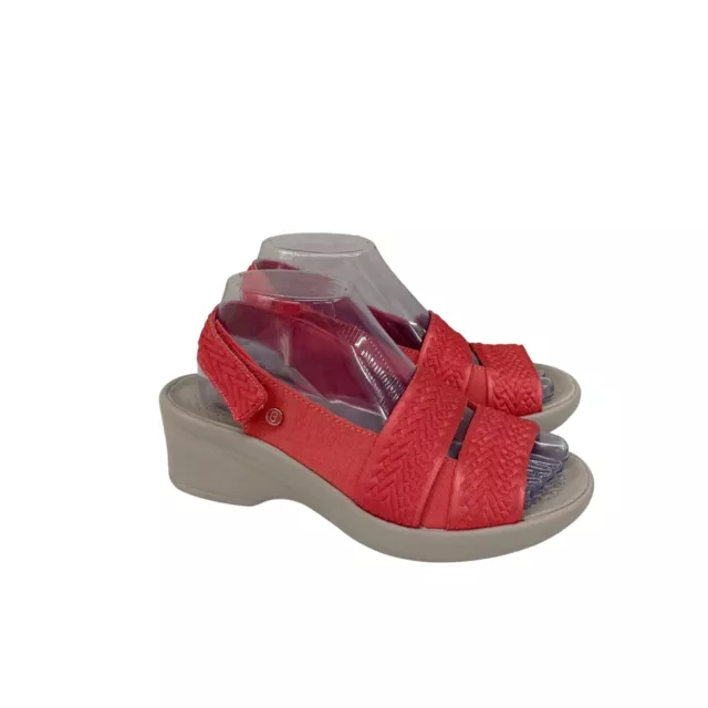 Bzees Fiona Washable Slingback Open Toe Heeled Comfort Sandals Shoes Womens 8 M
