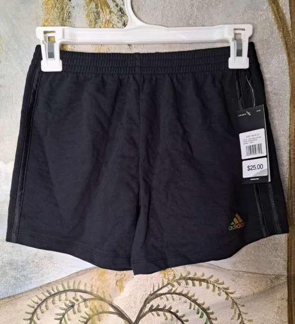 Girl's Adidas Knit Shorts, New, Black, Size M (10-12)