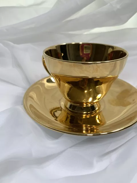Vintage Royal Winton Bone China Grimwades Gold Cup & Saucer