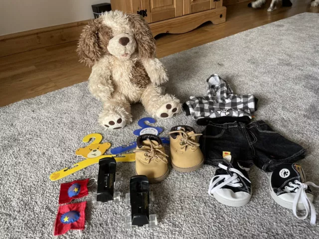 build-a-bear workshop dog with clothes bundle Boy Girl