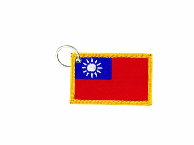 Porte-clés Drapeau Bénin – Brodé Patch écusson Made In France