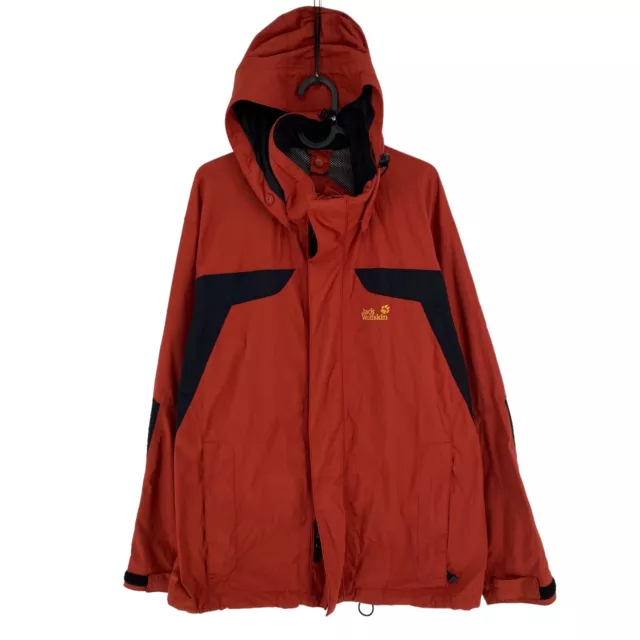 Jack Wolfskin Texapore Naranja con Capucha Chaqueta Talla M