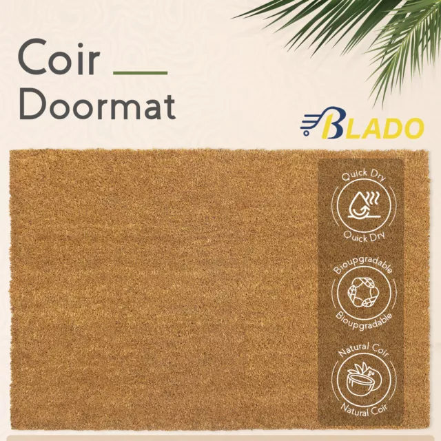 Heavy Duty Natural Coir Entrance Matting Doormat Foyer Lobby Reception Floor Mat