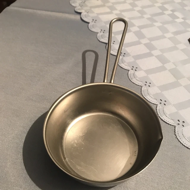 IMEEA Mini Edelstahl Pfanne 15cm - Eierpfännchen Mit Holzgriff Für Induktion