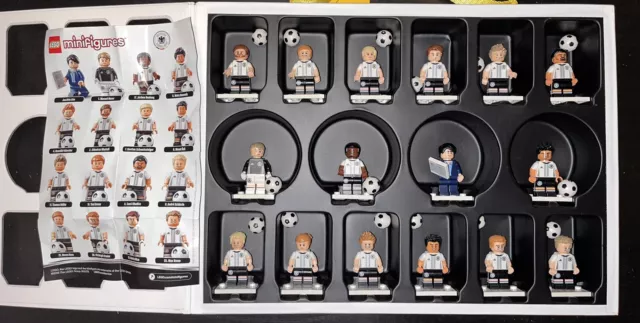 LEGO German Football Team Complete Set Of 16 Minifigures
