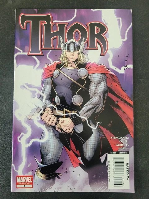 Thor #1 (2007) Marvel Comics 2Nd Print Variant Cover! J.m. Straczynski! Coipel!