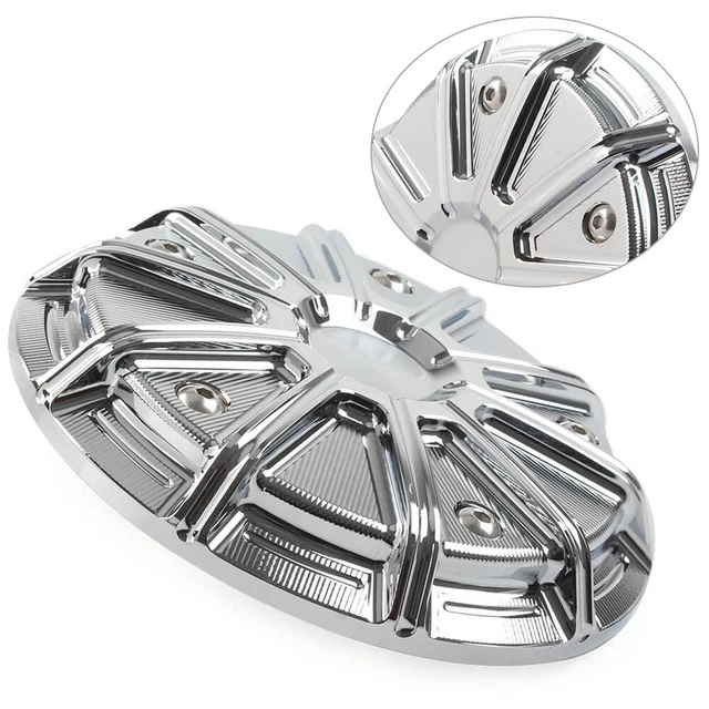 Cut Air Cleaner Insert For Harley Dyna Electra Street Glide Softail Slim Chrome