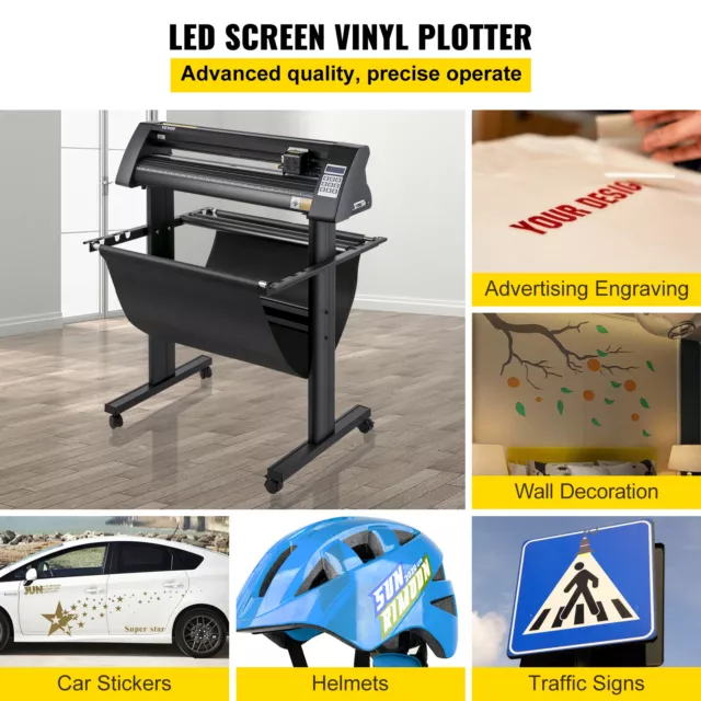 VEVOR Vinyle Plotter de Découpe Traceur de Coupe 870 mm avec Logiciel Signcut 2