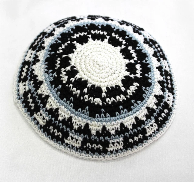 Sombrero judío Kipà clássica tejida cubrecabeza étnica judía de Israel gorra