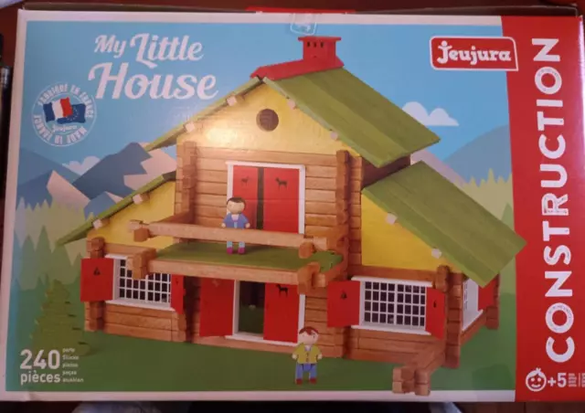 My Little House Jeujura Jeu De Construction En Bois 240 Pieces