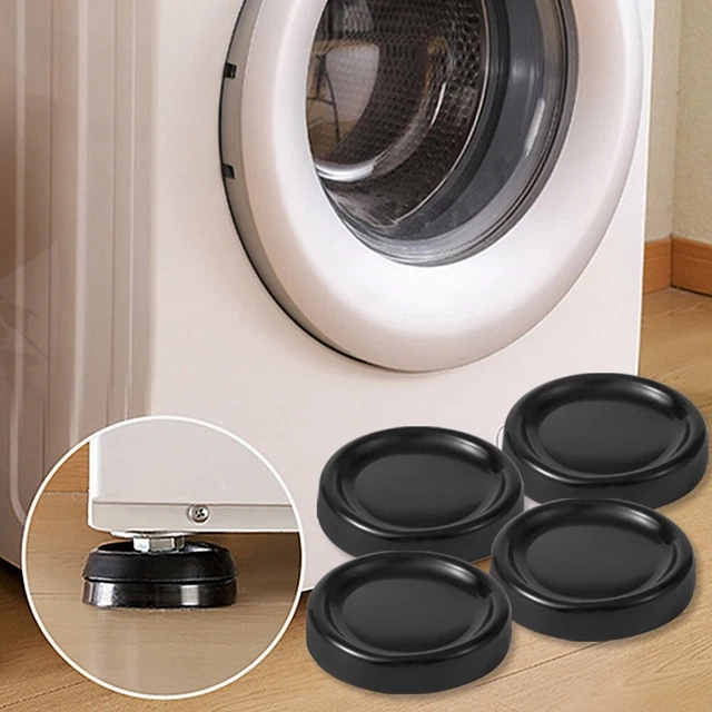 Lot de 4 pieds en caoutchouc antidérapants pour machine à laver et appareils d