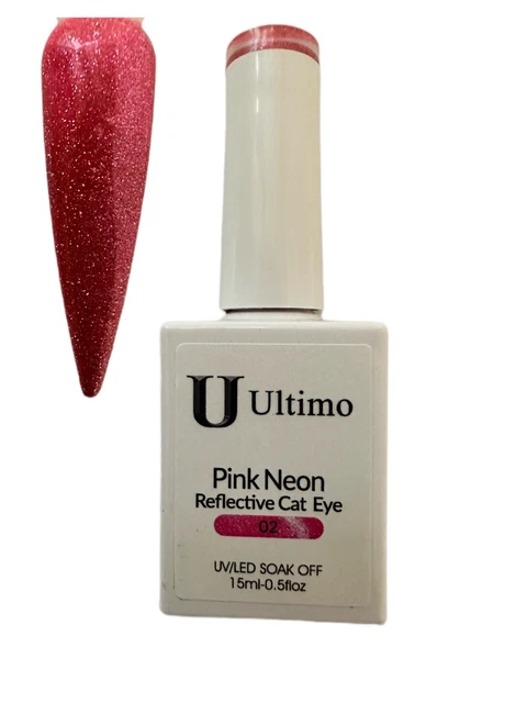 Gel Reflectante Ojo de Gato Gel UV/LED ÚLTIMO 15ml ROSA NEÓN #2