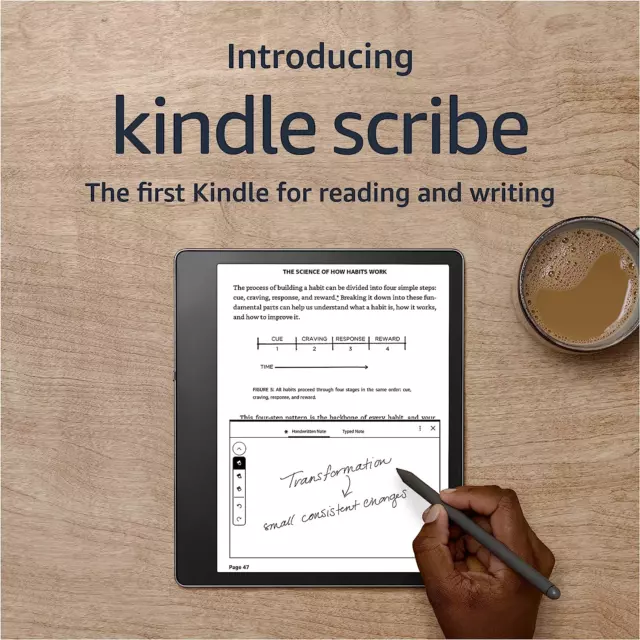 Amazon Kindle Scribe 10.2 in 64GB w/ Premium Pen Reading Writing Input Function
