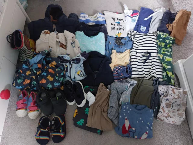 Huge Baby Boy Bundle 35 Items Next Zara M&s 18-24m includes some BNWT