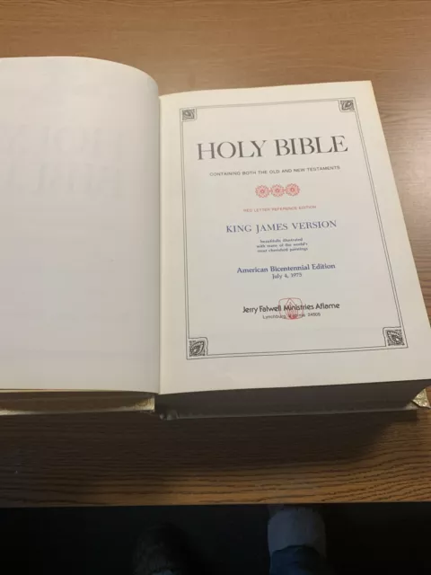HOLY BIBLE - American Bicentennial Edition 1776-1976 Jerry Falwell ...