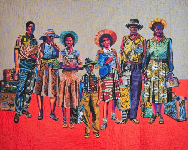 Bisa Butler The Warmth of Other Sons Art Print African American Quilting Artist