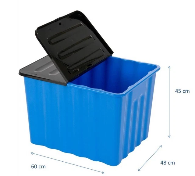 2 X Aufbewahrungsbox Box Kunststoffbox Lagerbox Regalbox Mit Deckel