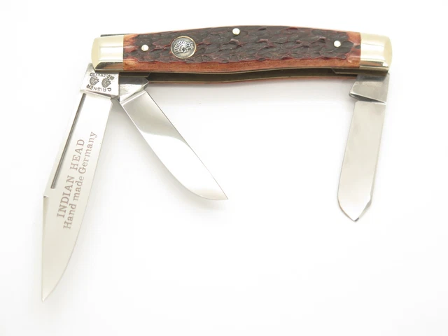 VINTAGE SOLINGEN GERMANY Knife -Folding Pocket Knife - Red