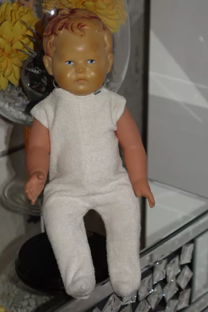 ARI GERMANY Baby Puppe Gummi ca.36cm Vintage Sammler