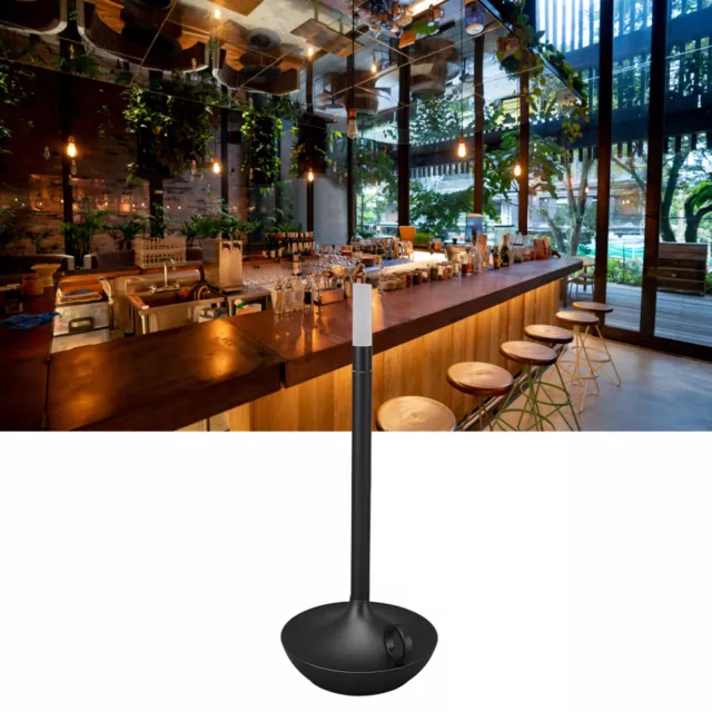 Lampe de table en fil de métal noir, veilleuse moderne de style