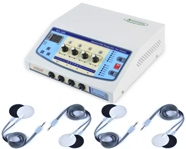 Portable 4 Channel Electrotherapy Physical Therapy Unit