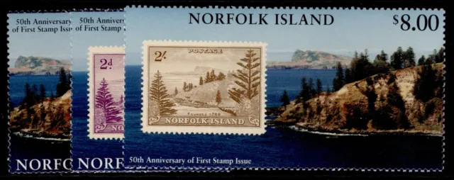 AUSTRALIA - Norfolk Island QEII SG644-646, 1997 stamps set, NH MINT.