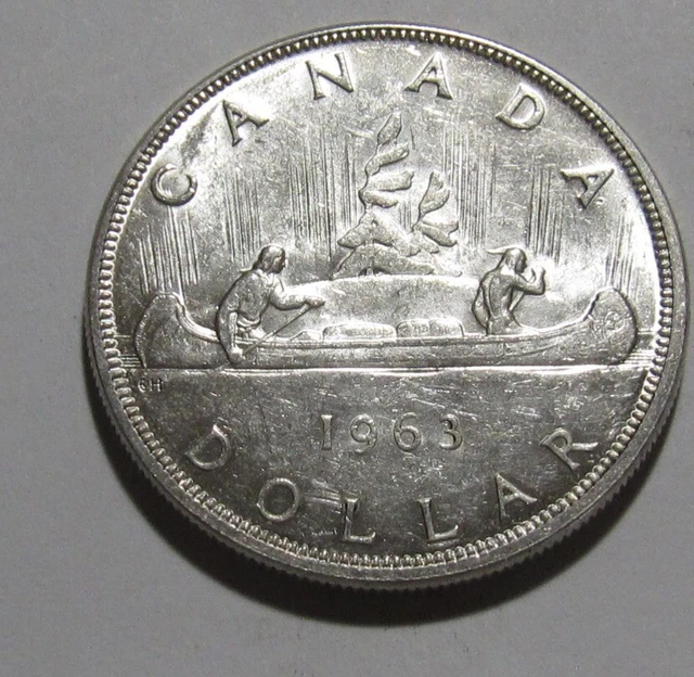 1963 Canadian (Canada) Silver Dollar - BU Condition - 10SA