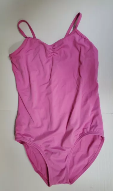 Balera Leotard Pink Strappy Size child large CL Dance Ballet