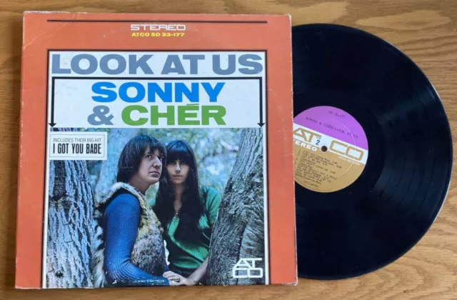 Sonny and Cher Look At Us ATCO 33-177 Record Album Vinyl LP