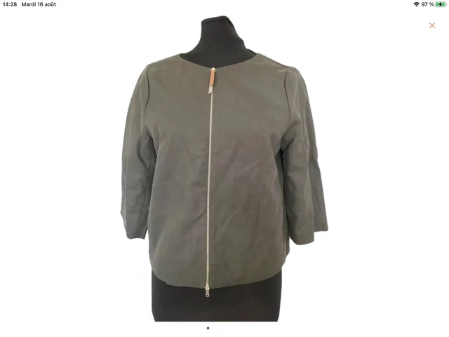 Veste Blouson Moto LMV T 38/40 En Tissu Enduit Noir - Taille L - Parfait état Occasion
