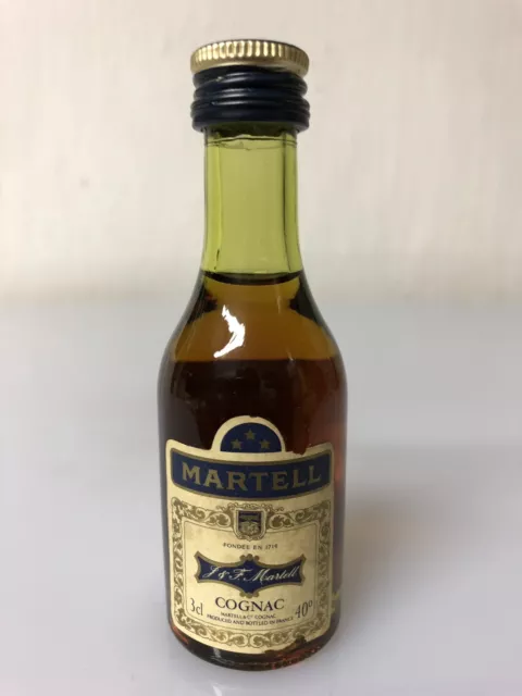 Mignon Miniature Cognac Martell 3 Stelle 3cl 40% Vol Vintage A/41