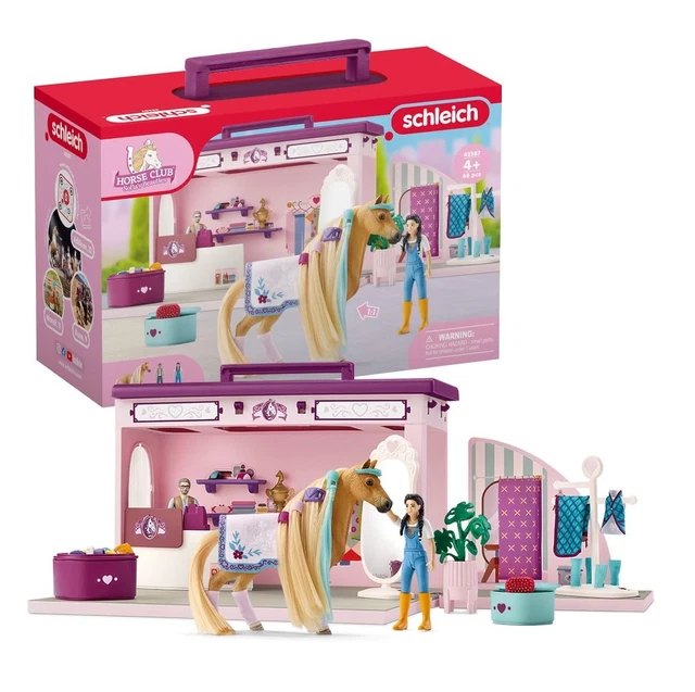 Schleich 42587 Horse Club - Boutique Éphémère Sofia's Beauties - Écurie Malette de coiffage