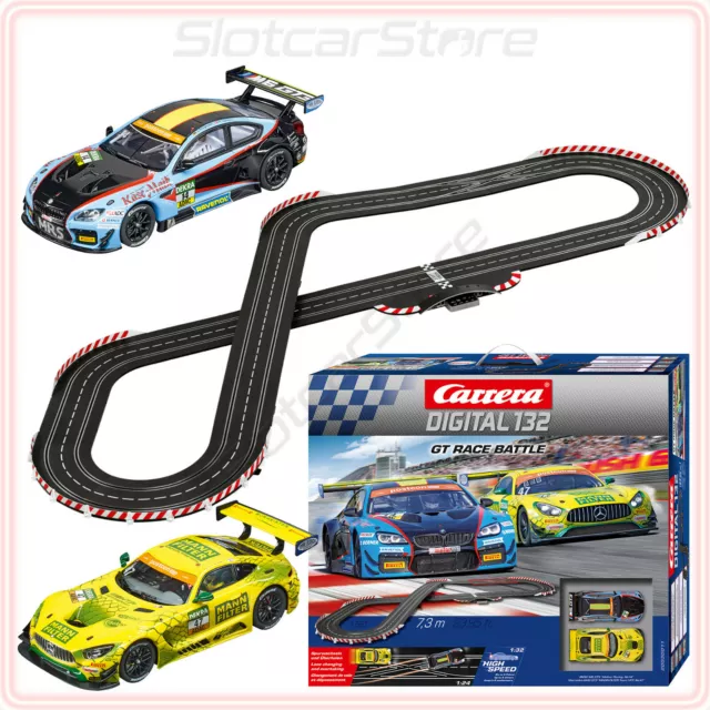 Carrera Digital 132 30011 GT Race Battle 7,3m Mercedes BMW 1:32 Auto Renn Bahn