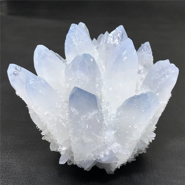 400G New Find blue Phantom Quartz Crystal Cluster Mineral Specimen Healing