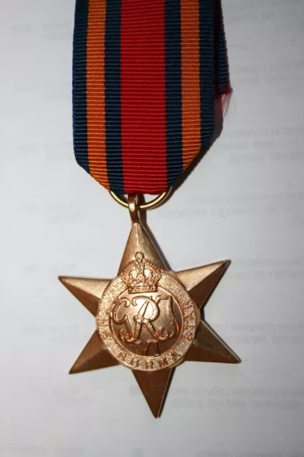 Ww2 Burma Star Medal Quality Full Size Replacement With Ribbon