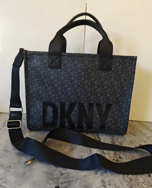 NWT DKNY Women's Hadlee Medium Signature Logo Tote Shoulder/Crossbody Bag