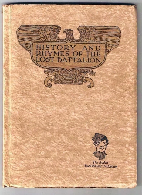 History and Rhymes of the Lost Battalion 1923 edition Buck Private McCollum