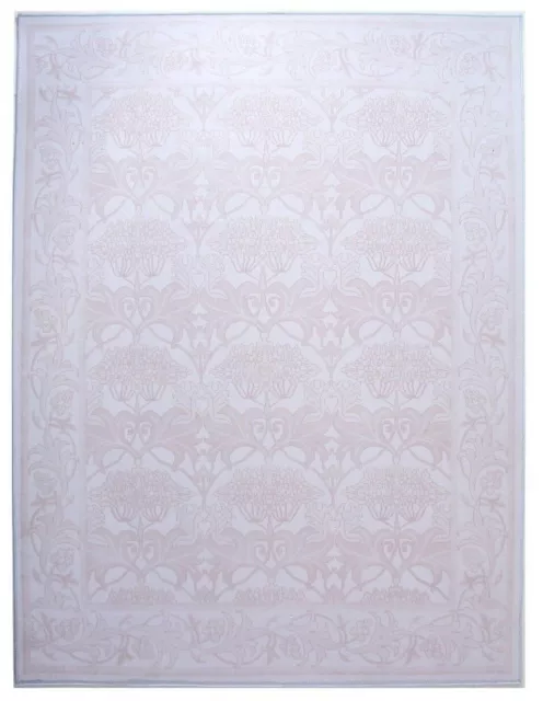 Modern William Morris Inspired Washable Rug Built-in Padding (Multiple Sizes)