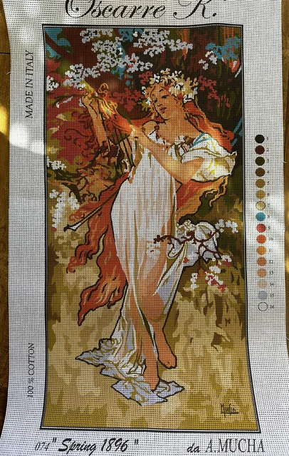 Tapiz con aguja duende 35x60 resorte 1896 solo lona
