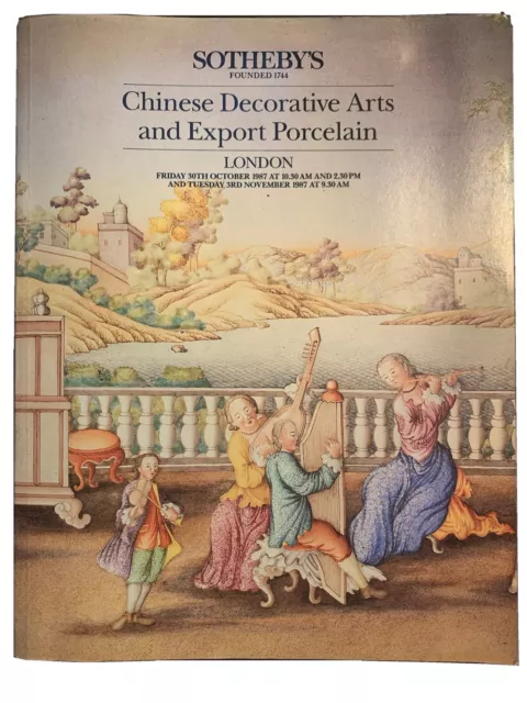 Sotheby's: Chinese Decorative Arts and Export Porcelain - Oct & Nov 1987